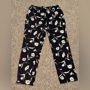 Women's size 12 dress pants work casual Floral Pants summer outfit work